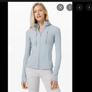 lululemon hooded define jacket nulu size 4 chambray
